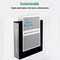 Office Essentials Economy View 3 Ring Binders, 3" Round Rings, 3.5" Spine, 460-Sheet Capacity, White Binders (4-Pack of 03148)